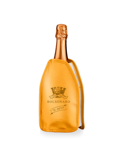 Cooler dourado com gel personalizado Bolsonaro Il Mito