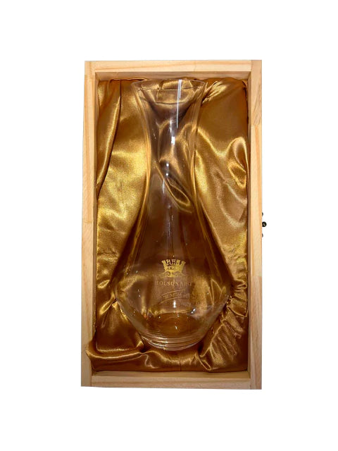 Decanter de cristal bohemia em caixa de madeira personalida Bolsonaro Il Mito